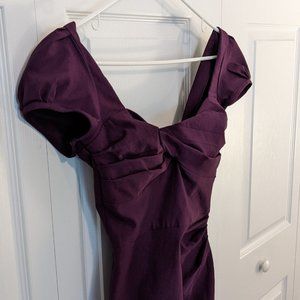 Stop Staring - Eggplant BIllion Dollar Baby Dress - Size Large